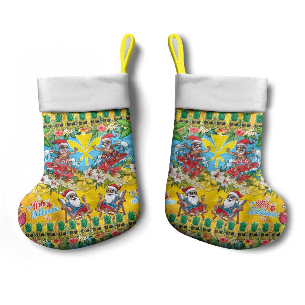 Hawaii Christmas Stocking Mele Kalikimaka Tropical Vibes - Polynesian Pride