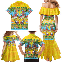 Hawaii Christmas Family Matching Mermaid Dress and Hawaiian Shirt Mele Kalikimaka Tropical Vibes LT05 - Polynesian Pride