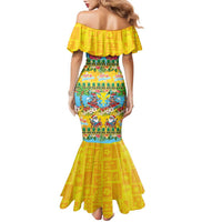 Hawaii Christmas Family Matching Mermaid Dress and Hawaiian Shirt Mele Kalikimaka Tropical Vibes LT05 - Polynesian Pride