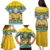Hawaii Christmas Family Matching Puletasi and Hawaiian Shirt Mele Kalikimaka Tropical Vibes LT05 - Polynesian Pride