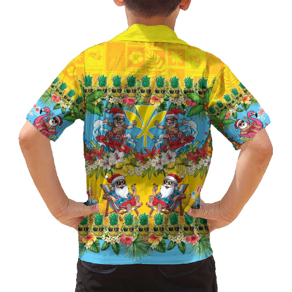 Hawaii Christmas Family Matching Summer Maxi Dress and Hawaiian Shirt Mele Kalikimaka Tropical Vibes LT05 - Polynesian Pride