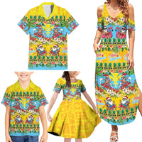 Hawaii Christmas Family Matching Summer Maxi Dress and Hawaiian Shirt Mele Kalikimaka Tropical Vibes LT05 - Polynesian Pride
