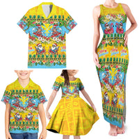 Hawaii Christmas Family Matching Tank Maxi Dress and Hawaiian Shirt Mele Kalikimaka Tropical Vibes LT05 - Polynesian Pride