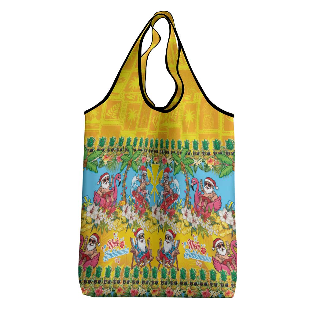 Hawaii Christmas Grocery Bag Mele Kalikimaka Tropical Vibes - Polynesian Pride