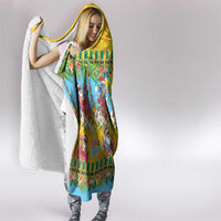 Hawaii Christmas Hooded Blanket Mele Kalikimaka Tropical Vibes - Polynesian Pride