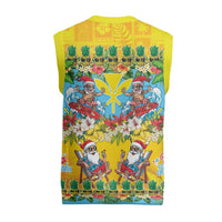 Hawaii Christmas Knitted V-Neck Vest Mele Kalikimaka Tropical Vibes LT05 - Polynesian Pride