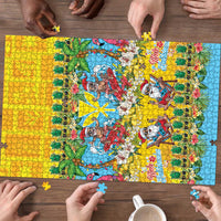 Hawaii Christmas Puzzle Mele Kalikimaka Tropical Vibes - Polynesian Pride