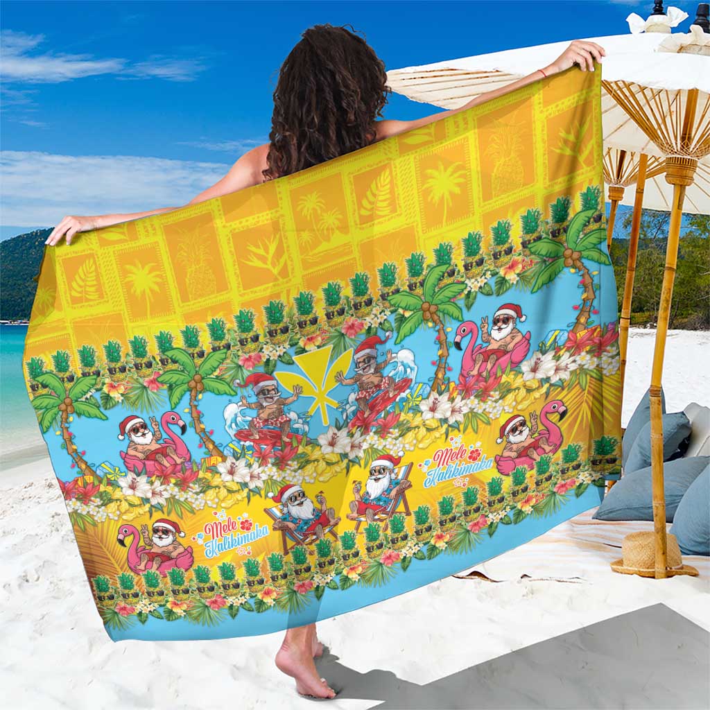 Hawaii Christmas Sarong Mele Kalikimaka Tropical Vibes - Polynesian Pride