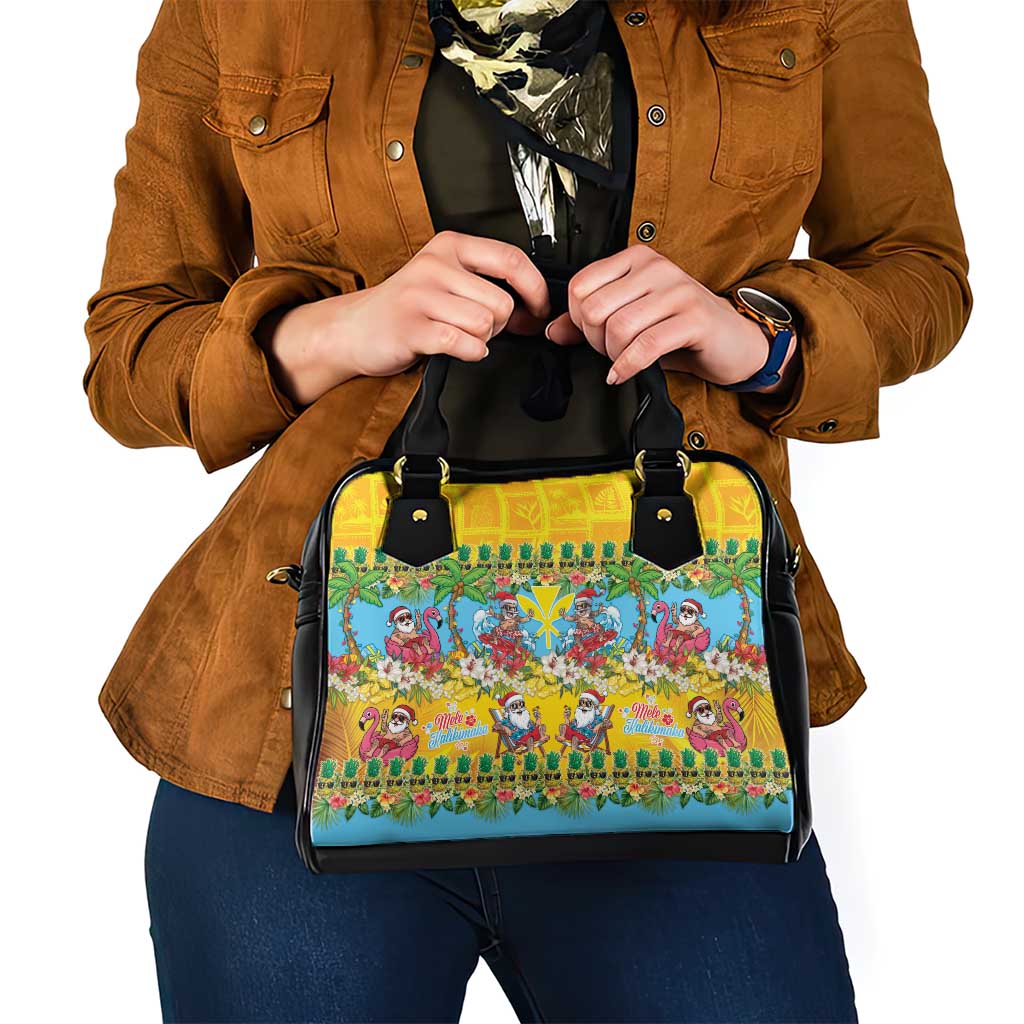Hawaii Christmas Shoulder Handbag Mele Kalikimaka Tropical Vibes - Polynesian Pride