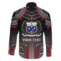 Personalised Samoa Black Saturday Family Matching Mermaid Dress and Hawaiian Shirt Samoan Warrior Tribal Pattern