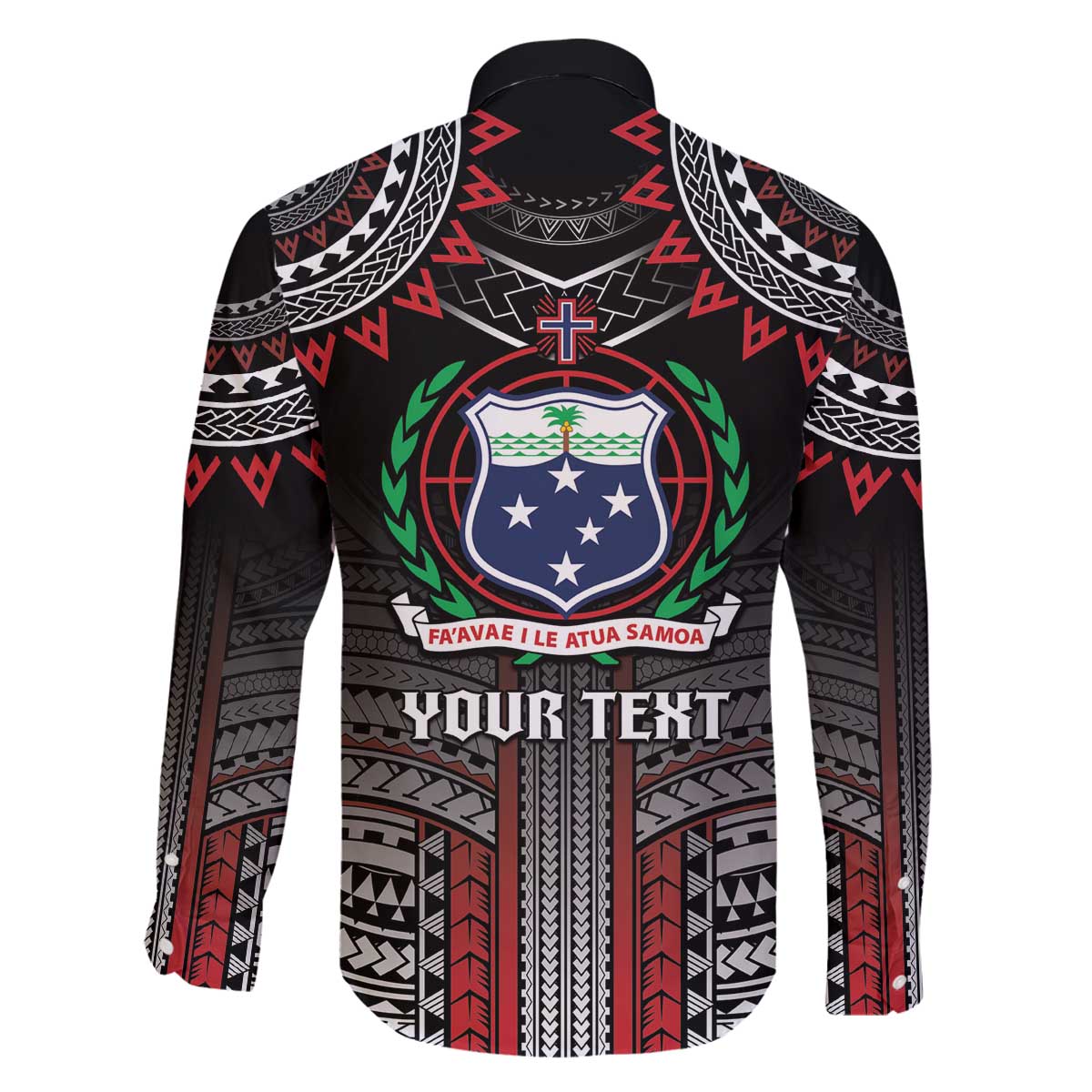 Personalised Samoa Black Saturday Family Matching Off The Shoulder Long Sleeve Dress and Hawaiian Shirt Samoan Warrior Tribal Pattern
