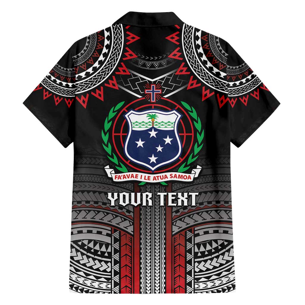 Personalised Samoa Black Saturday Family Matching Tank Maxi Dress and Hawaiian Shirt Samoan Warrior Tribal Pattern