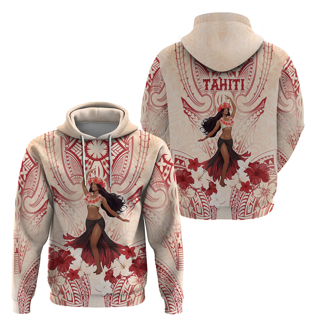 Tahiti Women's Day Zip Hoodie With Polynesian Pattern LT05 - Polynesian Pride