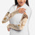 Samoa Siapo Pattern With Beige Hibiscus Arm Sleeves - Polynesian Pride