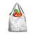 Samoa Siapo Pattern With White Hibiscus Grocery Bag
