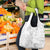 Samoa Siapo Pattern With White Hibiscus Grocery Bag