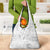 Samoa Siapo Pattern With White Hibiscus Grocery Bag