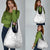 Samoa Siapo Pattern With White Hibiscus Grocery Bag