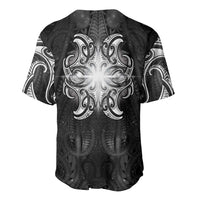 New Zealand Matariki Baseball Jersey Maori Moko Black Galaxy