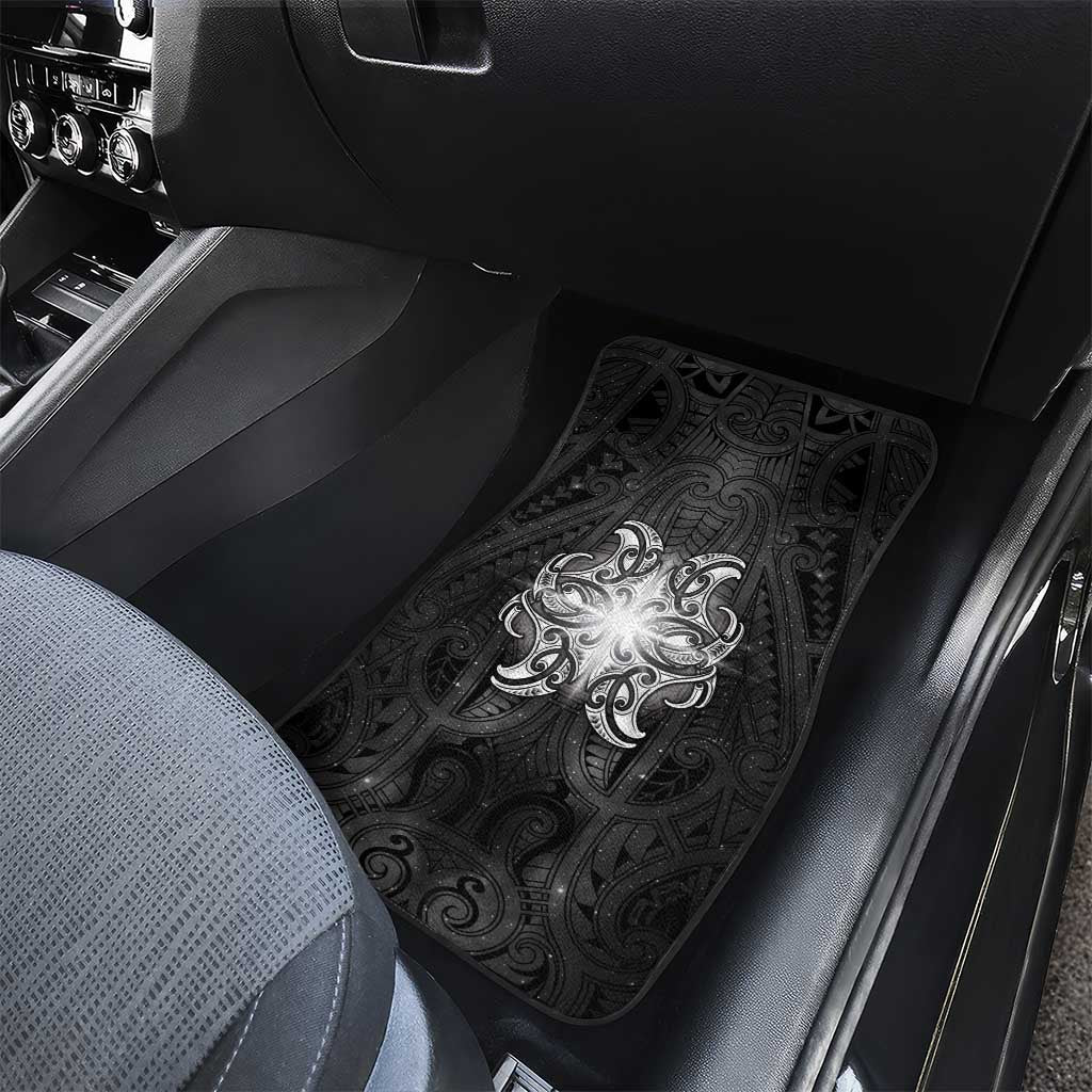 New Zealand Matariki Car Mats Maori Moko Black Galaxy