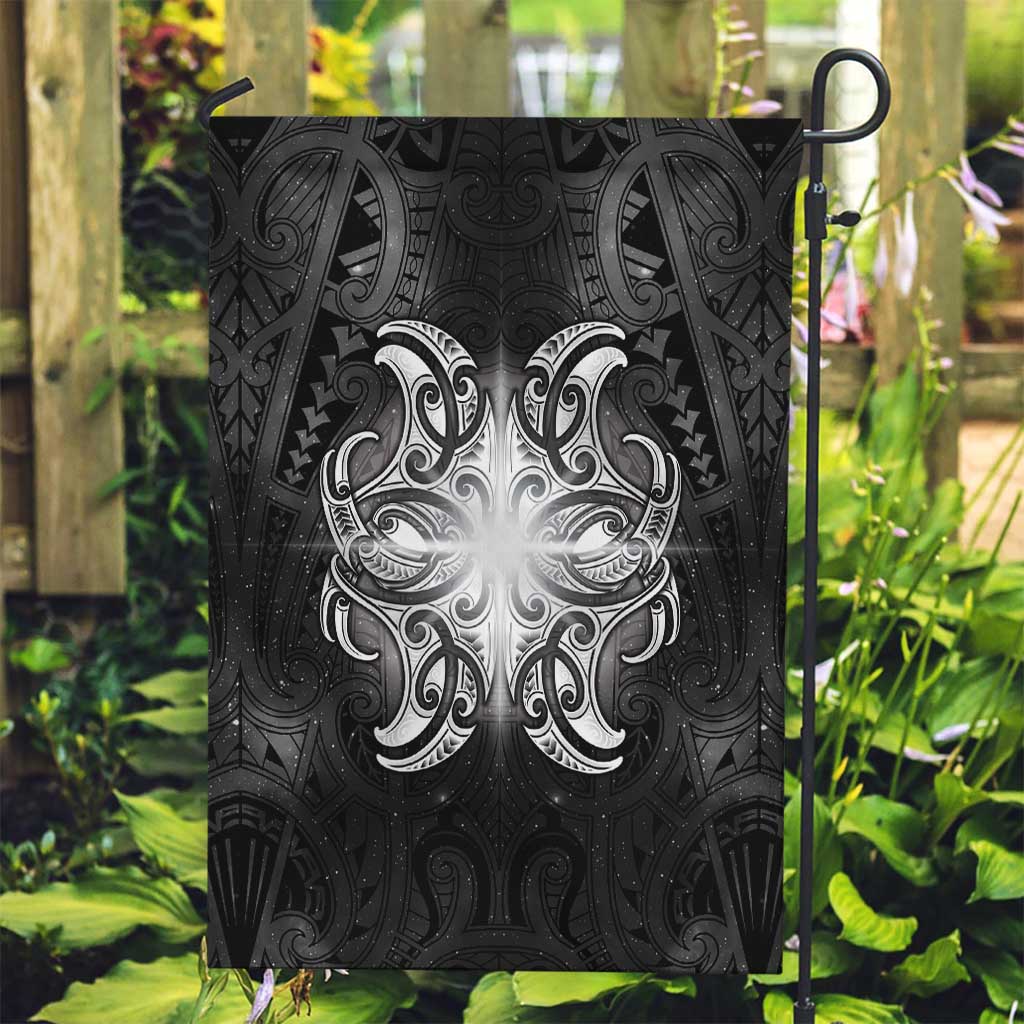 New Zealand Matariki Garden Flag Maori Moko Black Galaxy
