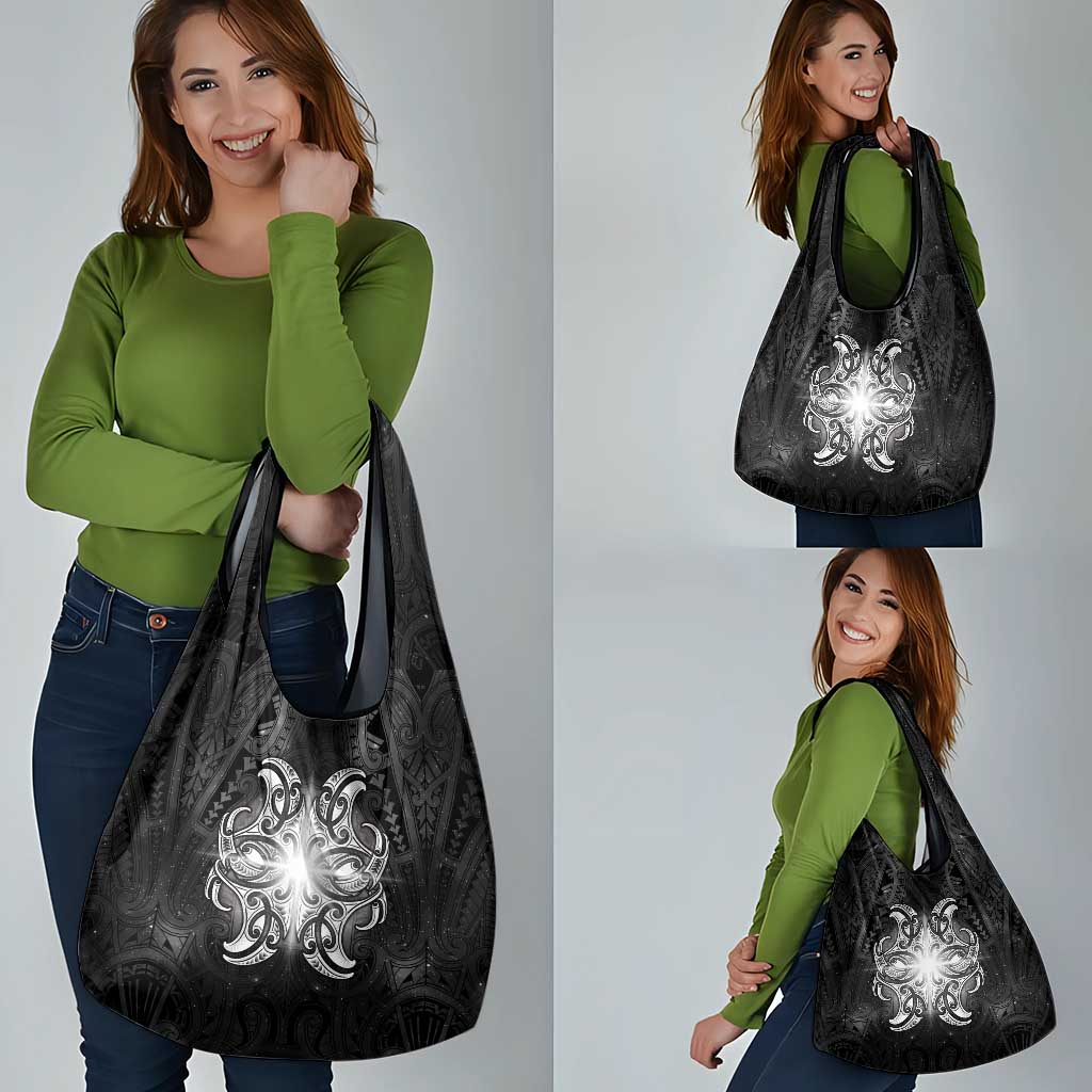 New Zealand Matariki Grocery Bag Maori Moko Black Galaxy