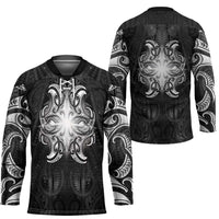 New Zealand Matariki Hockey Jersey Maori Moko Black Galaxy