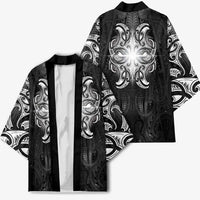 New Zealand Matariki Kimono Maori Moko Black Galaxy