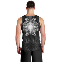 New Zealand Matariki Men Tank Top Maori Moko Black Galaxy