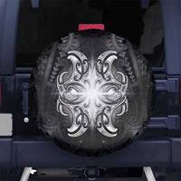 New Zealand Matariki Spare Tire Cover Maori Moko Black Galaxy