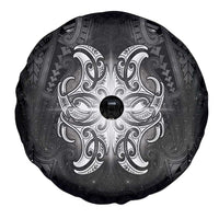 New Zealand Matariki Spare Tire Cover Maori Moko Black Galaxy