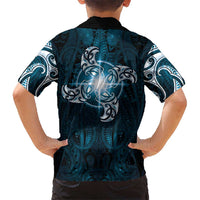 New Zealand Matariki Waita Hawaiian Shirt Maori Moko Dark Blue Galaxy