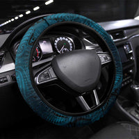 New Zealand Matariki Waita Steering Wheel Cover Maori Moko Dark Blue Galaxy