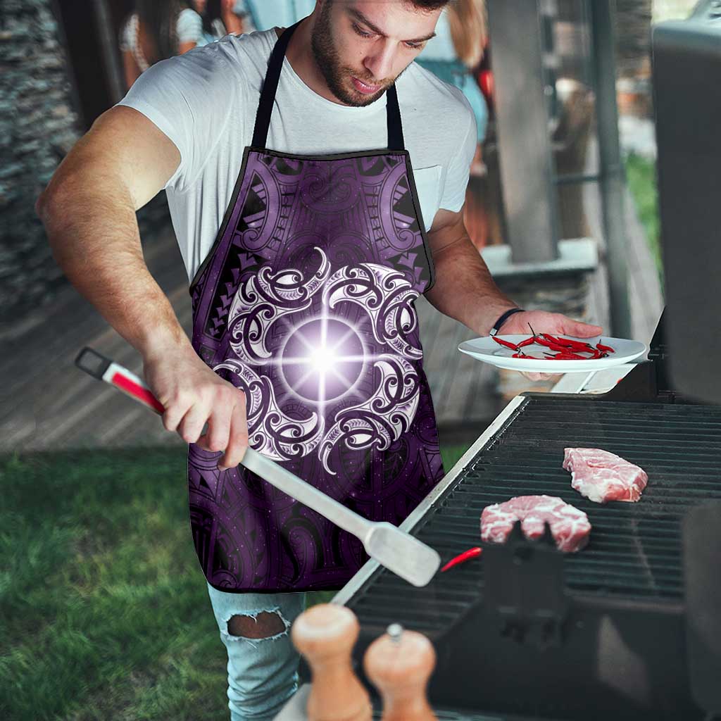 New Zealand Matariki Waipunarangi Apron Maori Moko Purple Galaxy