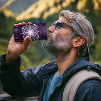 New Zealand Matariki Waipunarangi 4 in 1 Can Cooler Tumbler Maori Moko Purple Galaxy LT05 - Polynesian Pride