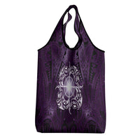 New Zealand Matariki Waipunarangi Grocery Bag Maori Moko Purple Galaxy LT05 - Polynesian Pride