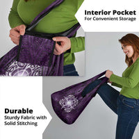 New Zealand Matariki Waipunarangi Grocery Bag Maori Moko Purple Galaxy LT05 - Polynesian Pride