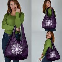 New Zealand Matariki Waipunarangi Grocery Bag Maori Moko Purple Galaxy LT05 - Polynesian Pride