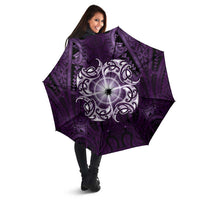 New Zealand Matariki Waipunarangi Umbrella Maori Moko Purple Galaxy