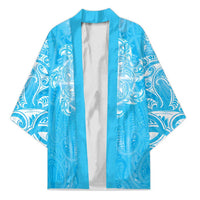 New Zealand Matariki Waiti Kimono Maori Moko Cyan Galaxy