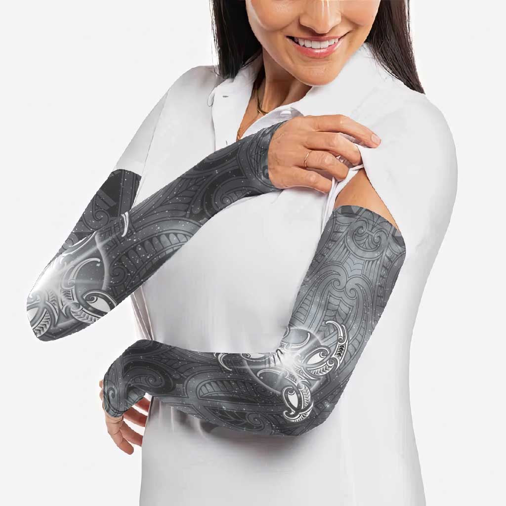 New Zealand Matariki Ururangi Arm Sleeves Maori Moko Grey Galaxy