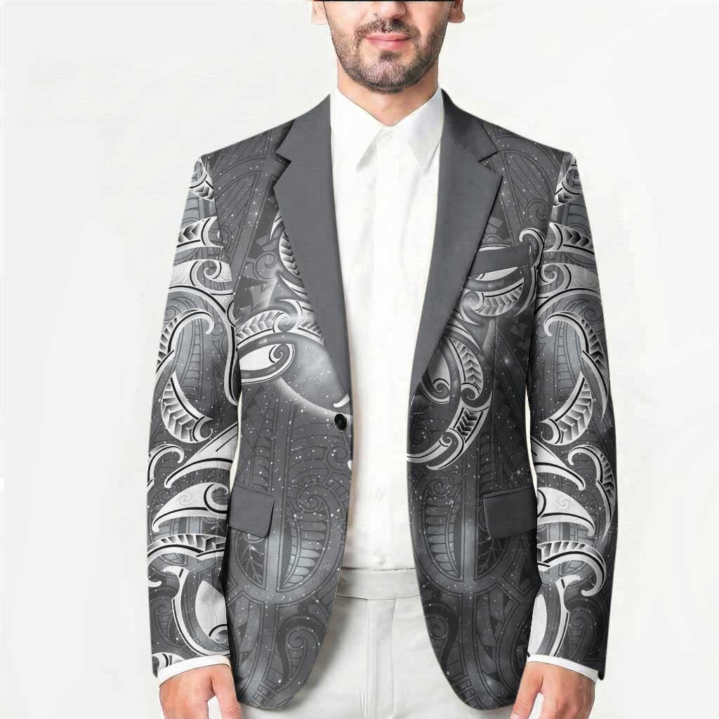 New Zealand Matariki Ururangi Blazer Maori Moko Grey Galaxy