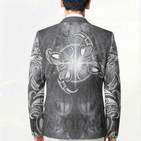 New Zealand Matariki Ururangi Blazer Maori Moko Grey Galaxy