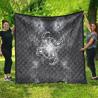 New Zealand Matariki Ururangi Quilt Maori Moko Grey Galaxy LT05 - Polynesian Pride