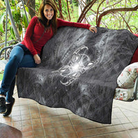 New Zealand Matariki Ururangi Quilt Maori Moko Grey Galaxy LT05 - Polynesian Pride
