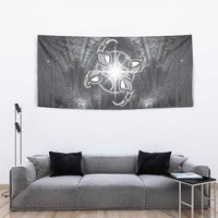 New Zealand Matariki Ururangi Tapestry Maori Moko Grey Galaxy