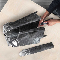 New Zealand Matariki Ururangi Umbrella Maori Moko Grey Galaxy