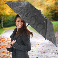 New Zealand Matariki Ururangi Umbrella Maori Moko Grey Galaxy