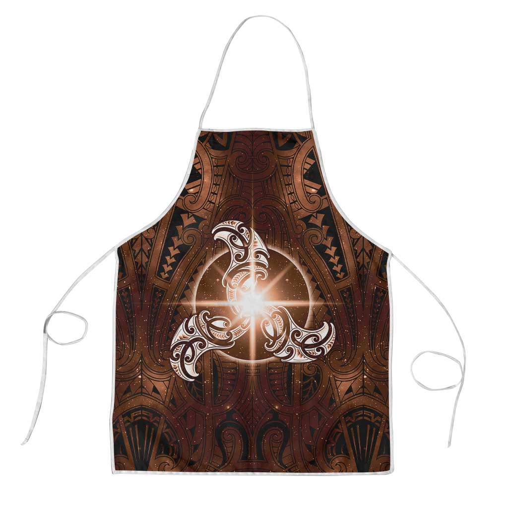New Zealand Matariki Tupuanuku Apron Maori Moko Brown Galaxy