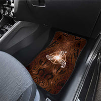 New Zealand Matariki Tupuanuku Car Mats Maori Moko Brown Galaxy